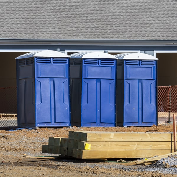 how often are the porta potties cleaned and serviced during a rental period in London Britain Pennsylvania